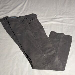 Men's Gray Double Knee Cargo Work All Terrain Mens Pants
